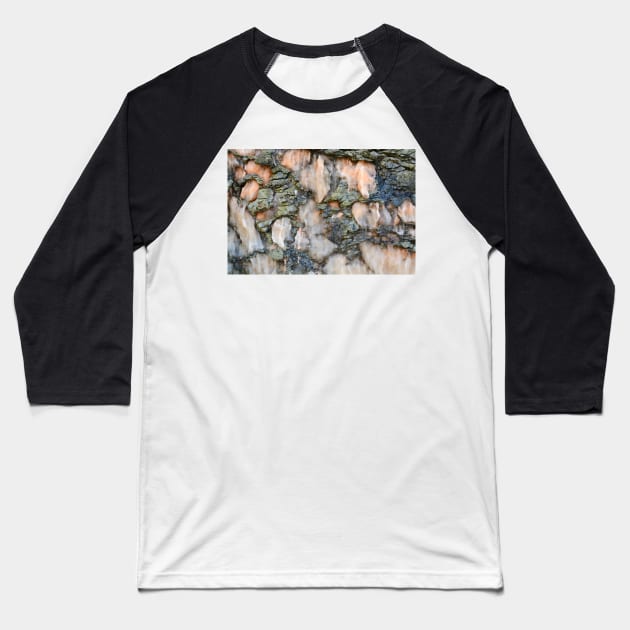 Rock Abstract VII Baseball T-Shirt by AlexaZari
